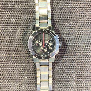 Burberry Black Dial Chronograph Stainless Steel Men's Watch